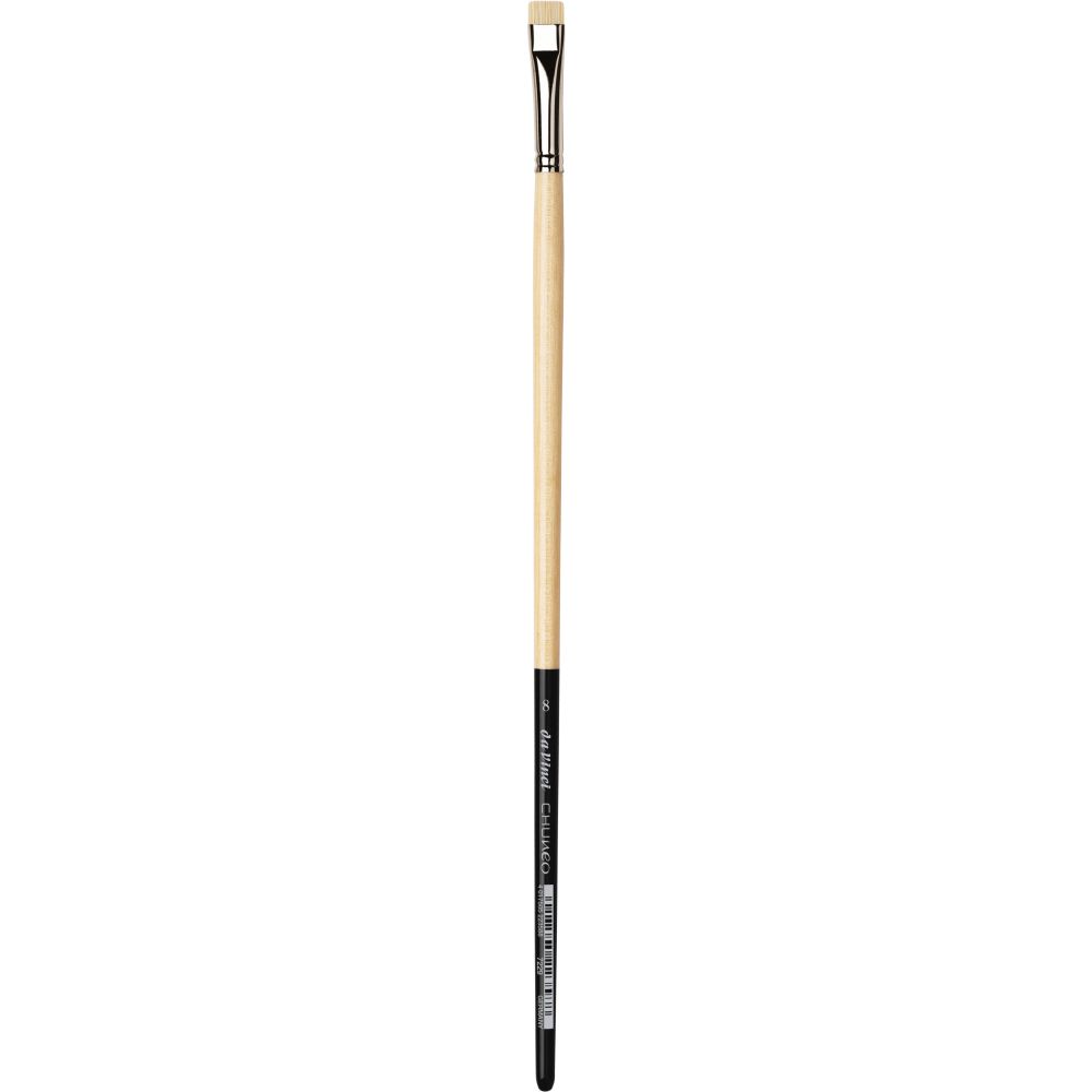 DA VINCI CHUNEO BRISTLE BRUSH EXTRA SHORT FLAT