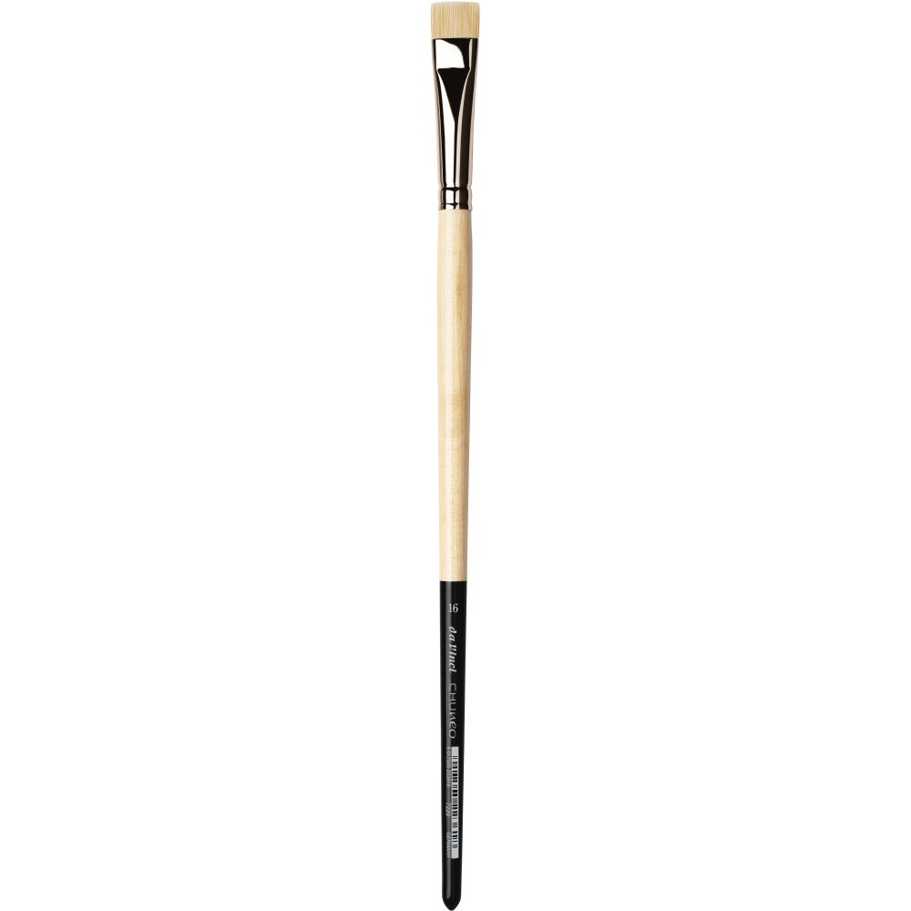 DA VINCI CHUNEO BRISTLE BRUSH EXTRA SHORT FLAT
