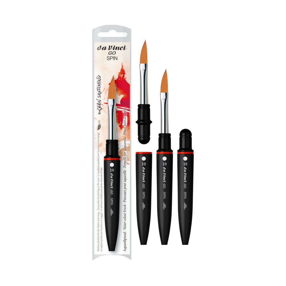 DA VINCI GO SPIN TRAVEL WATERCOLOUR BRUSH SLANTED
