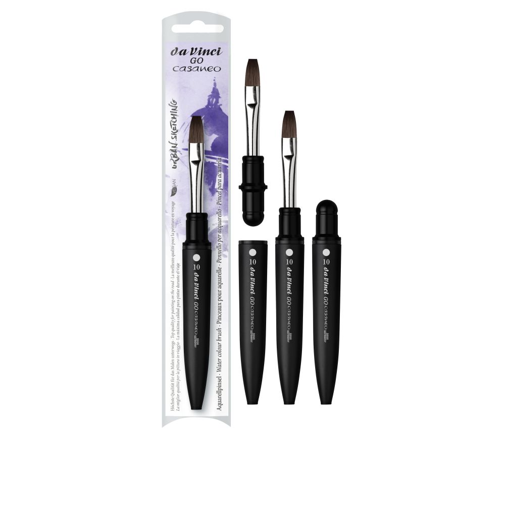 DA VINCI GO CASANEO TRAVEL WATERCOLOUR BRUSH FLAT