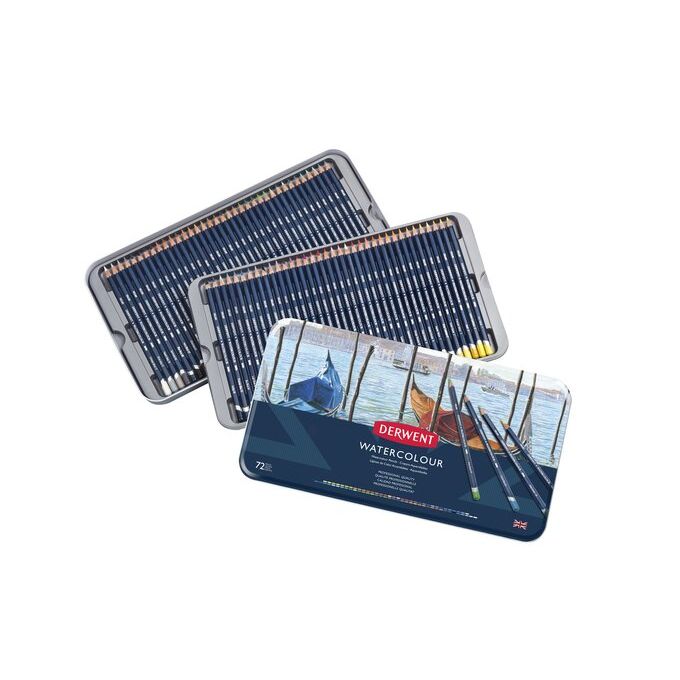 Derwent Watercolour Pencil Tin Set 72 SET