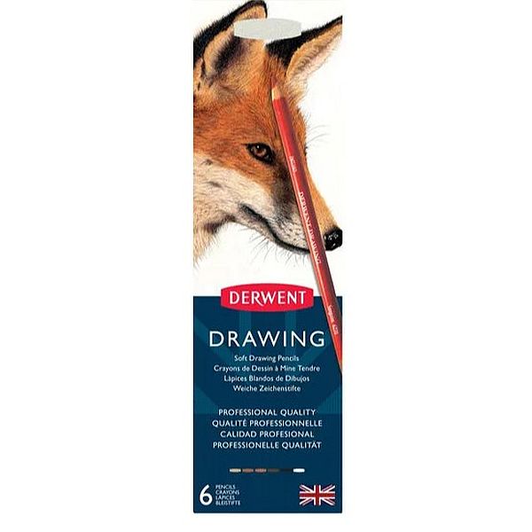 Derwent Drawing Pencil Tin Set 6 SET