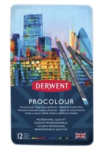 Derwent Procolour Pencil Tin Set 12 SET