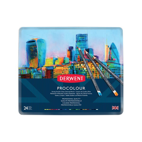 Derwent Procolour Pencil Tin Set 24