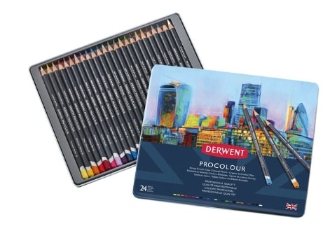 Derwent Procolour Pencil Tin Set 24