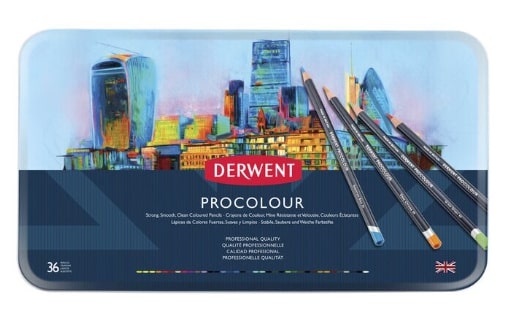 Derwent Procolour Pencil Tin Set 36 SET