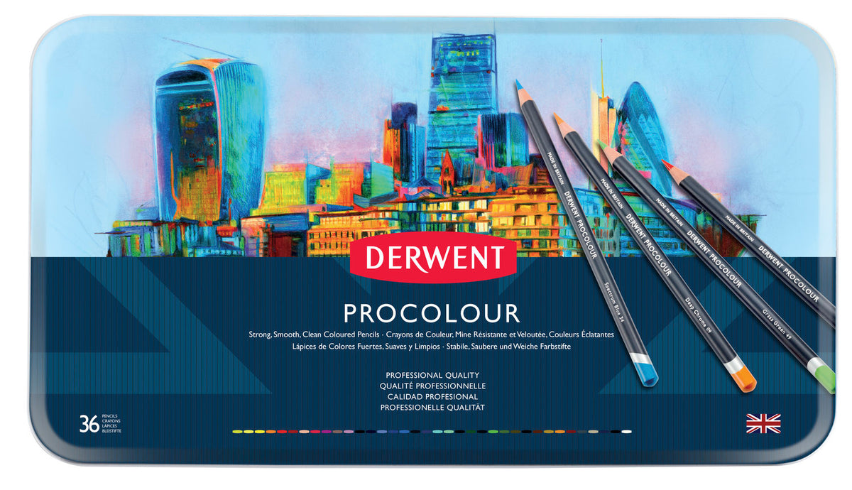 Derwent Procolour Pencil Tin Set 36