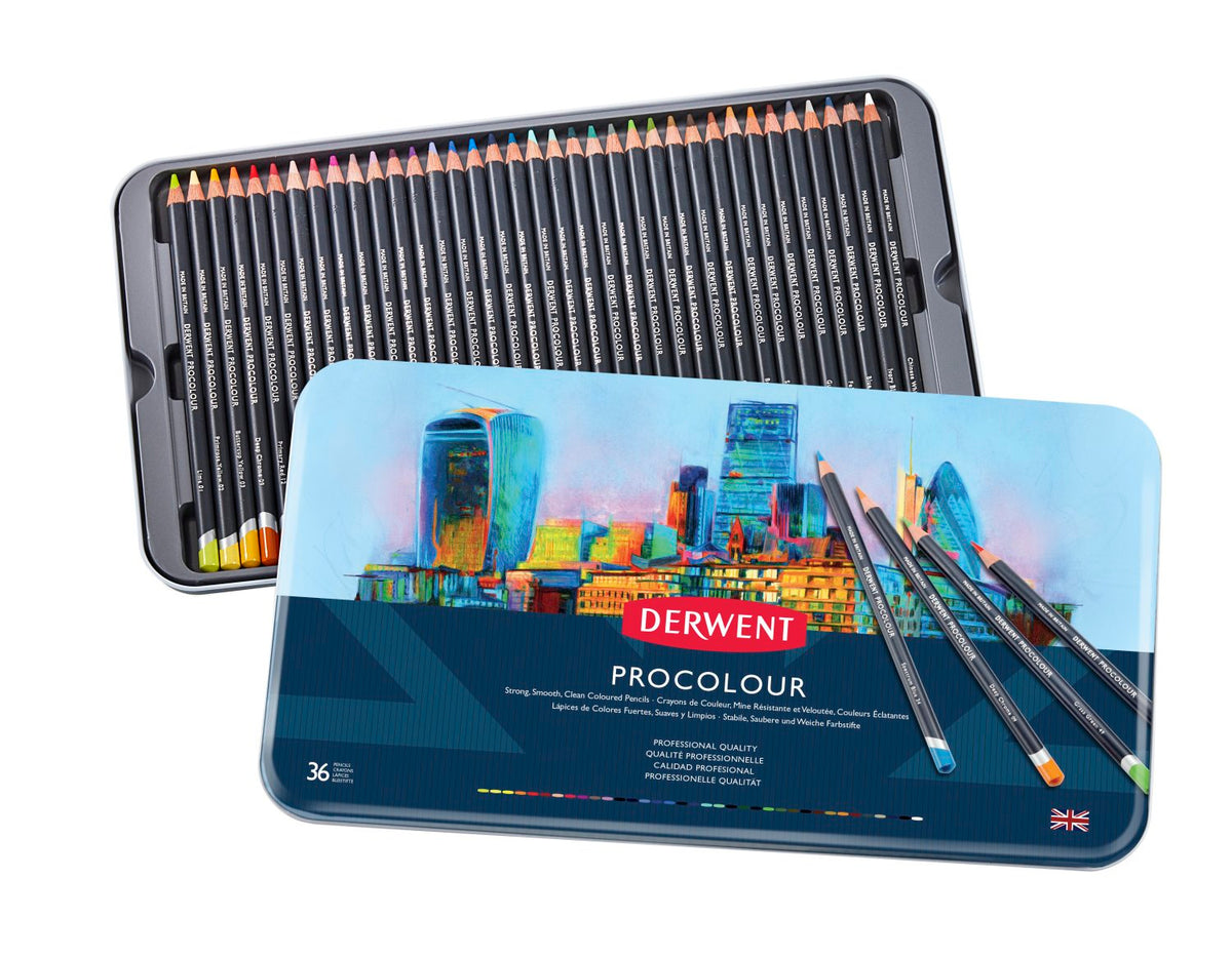 Derwent Procolour Pencil Tin Set 36