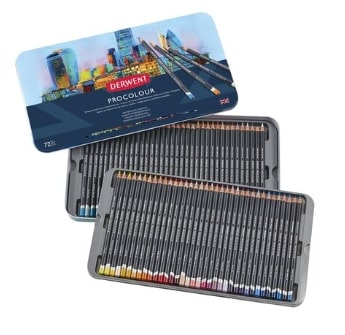 Derwent Procolour Pencil Tin Set 72