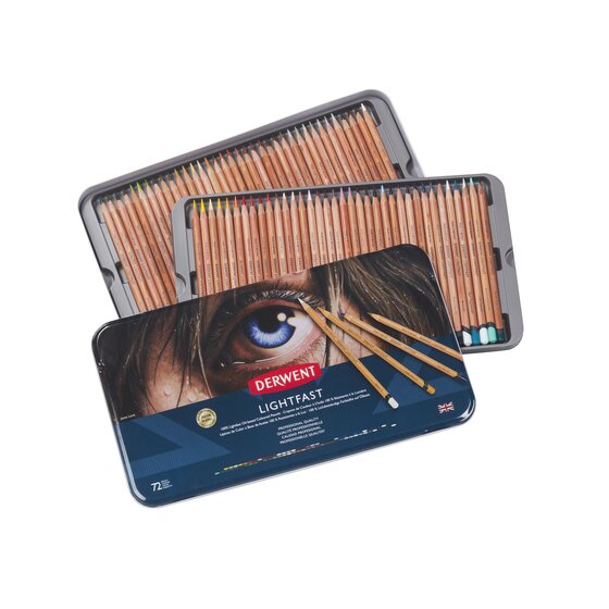 Derwent Lightfast Pencil Tin Set 72 SET
