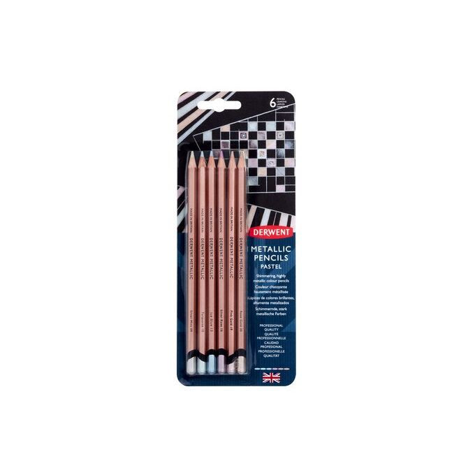 Derwent Non-Soluble Pencil Box Pastel Set 6
