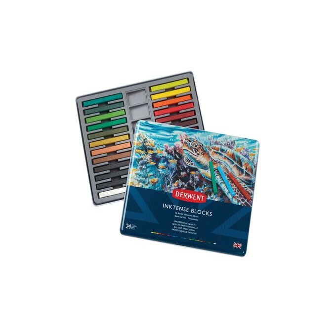 Derwent Inktense Watersoluble Blocks Set 24 SET
