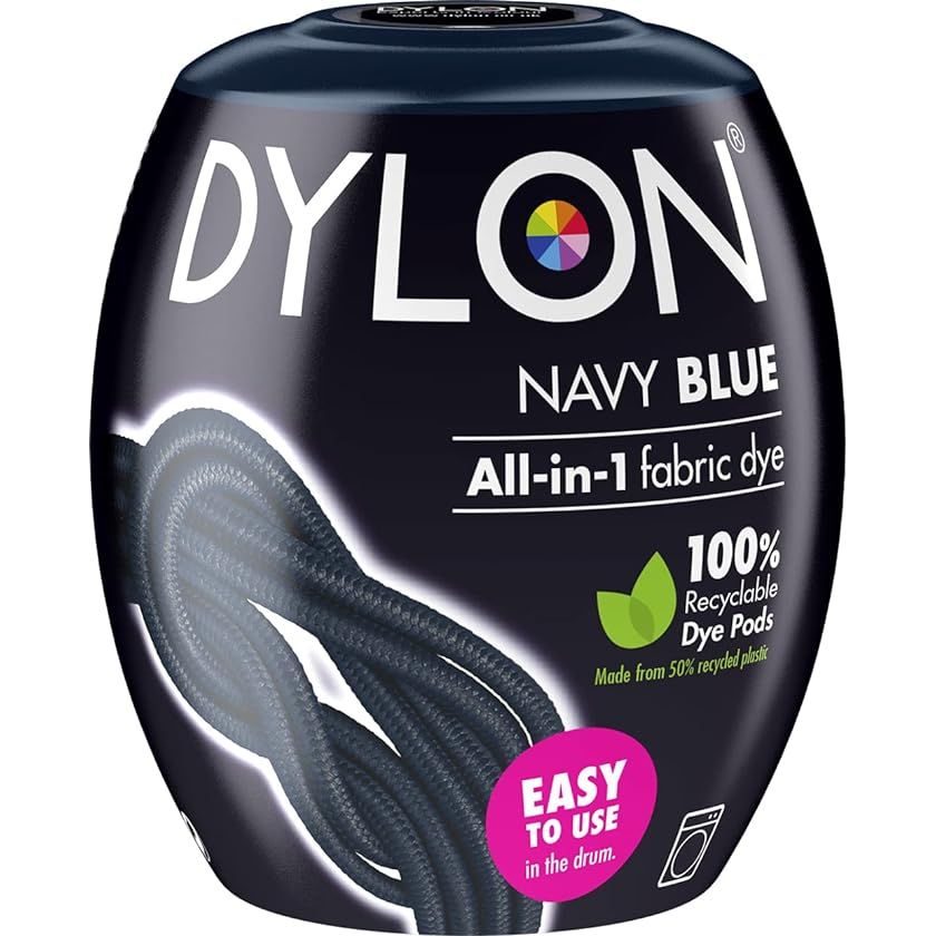 Dylon Fabric Machine Dye Pods Navy Blue 350g