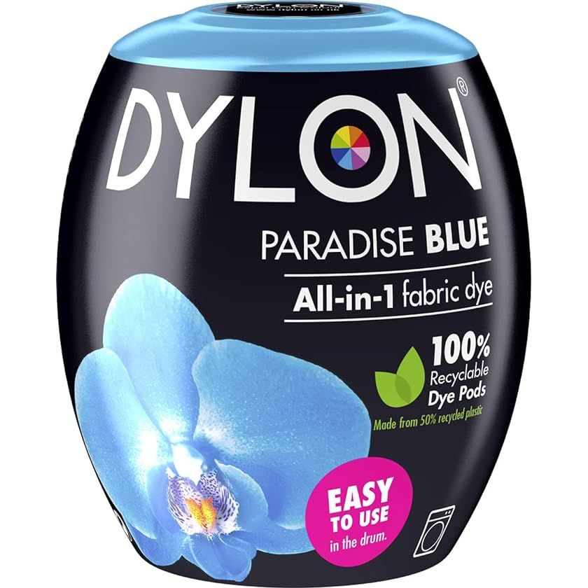 Dylon Fabric Machine Dye Pods Paradise Blue 350g