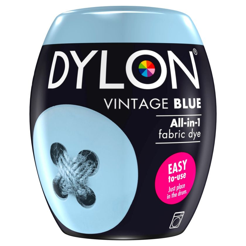 Dylon Fabric Machine Dye Pods Vintage Blue 350g