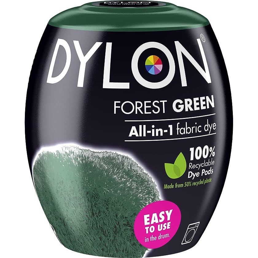 Dylon Fabric Machine Dye Pods Forest/Dark Green 350g