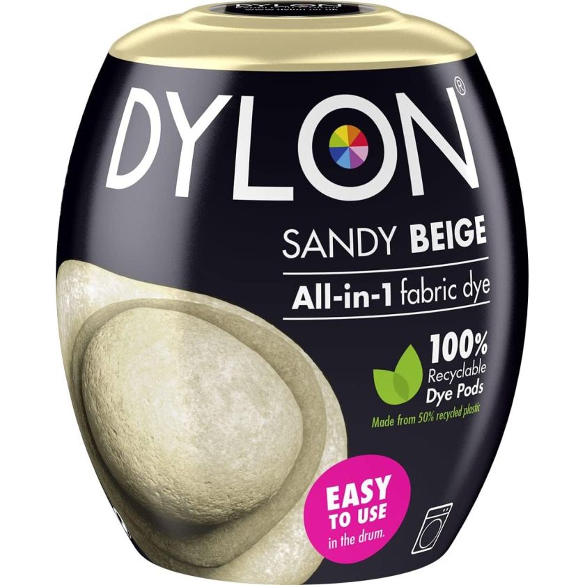 Dylon Fabric Machine Dye Pods Sandy Beige 350g