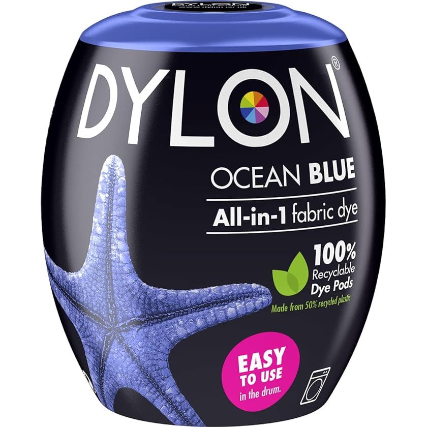 Dylon Fabric Machine Dye Pods Ocean Blue 350g
