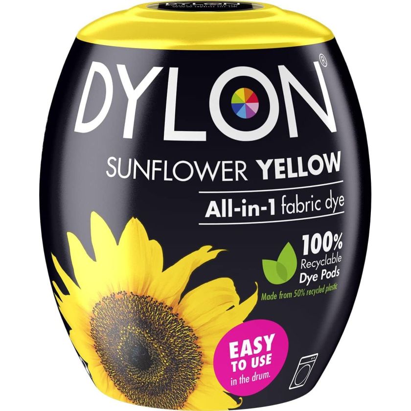 Dylon Fabric Machine Dye Pods Sunflower Yellow 350g