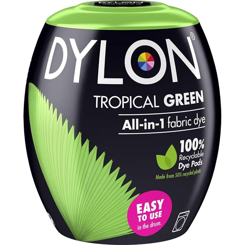 Dylon Fabric Machine Dye Pods Tropical Green 350g