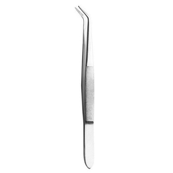 Excel Stainless Steel Tweezers Curved Point 6"