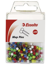 Esselte Map Pins Assorted Packet 200