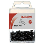 Esselte Map Pins  Black Packet 200