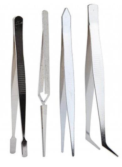 Expression Stainless Tweezers Set 4 SET