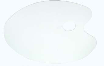 Expression Flat Oval Plastic Palette