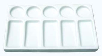 Expression 10 Well Rectangle Ceramic Palette