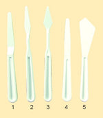 Expression Plastic Painting Palette Knife Set 5 SET