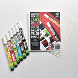 Pebeo Colorex Marker Set 6 + Hahnemuhle Pack