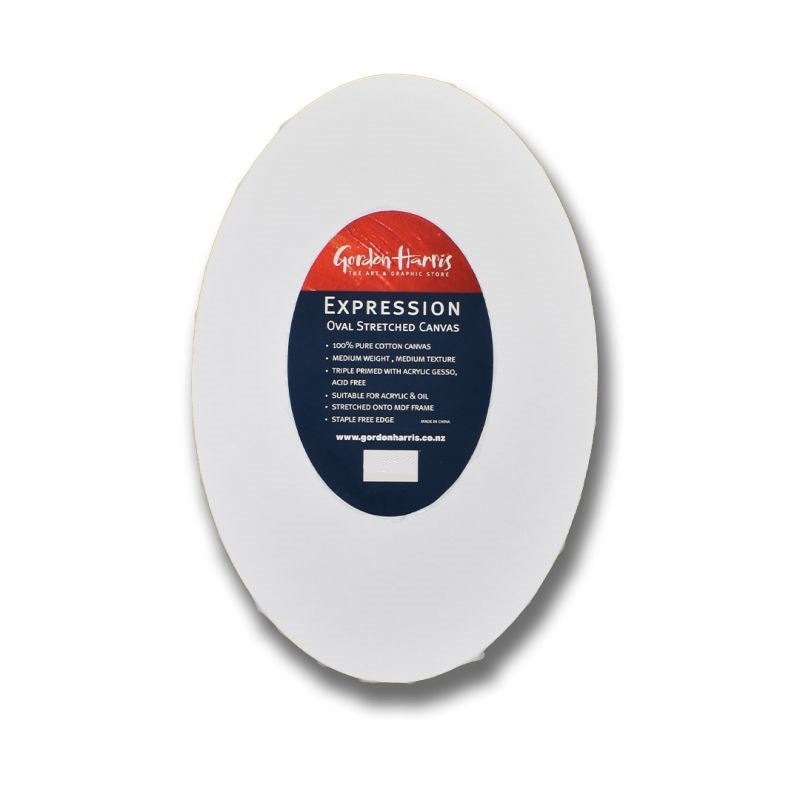 Expression Stretched Canvas Oval 50x60cm