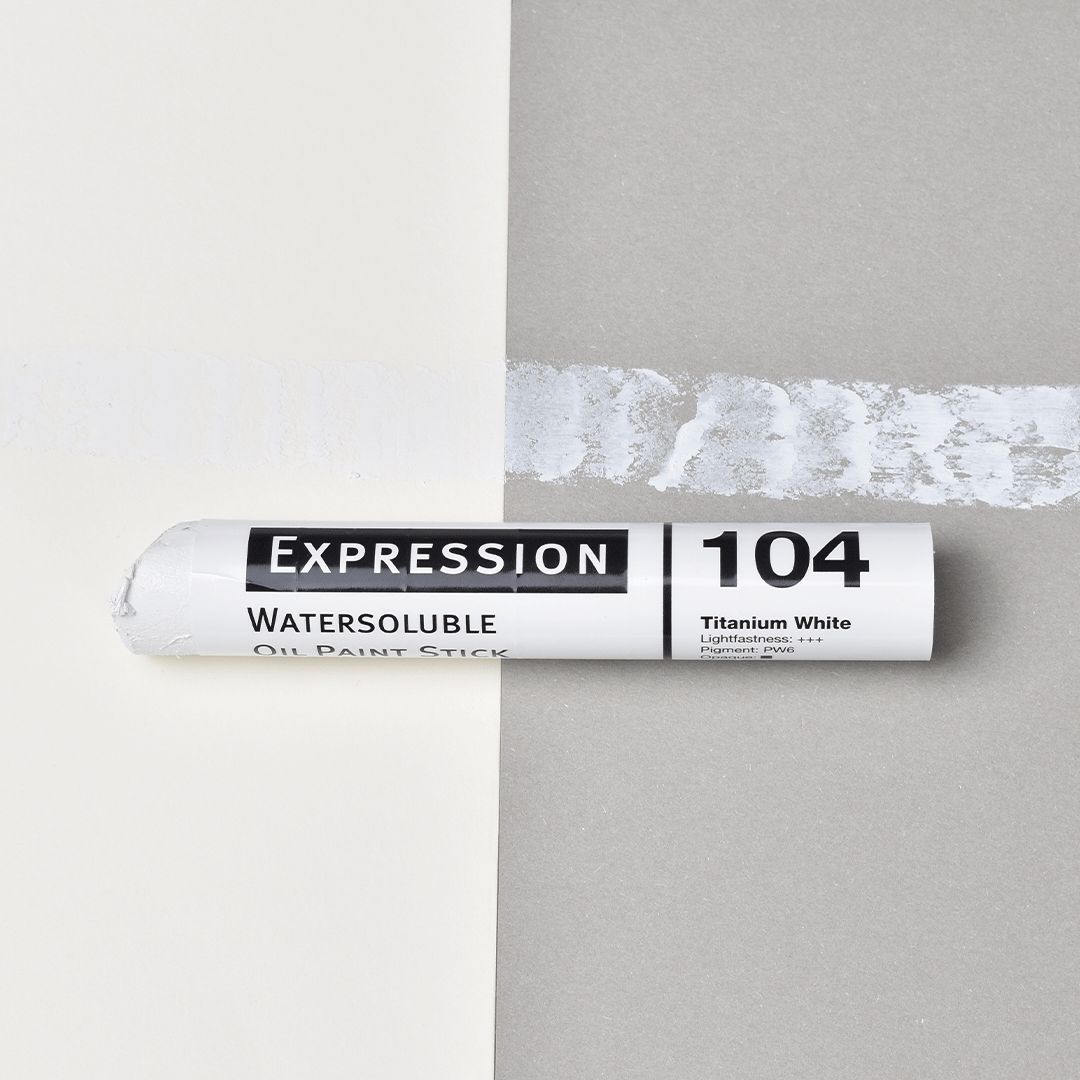 Expression Water Soluble Oil Paint Stick Titanium White 37ml