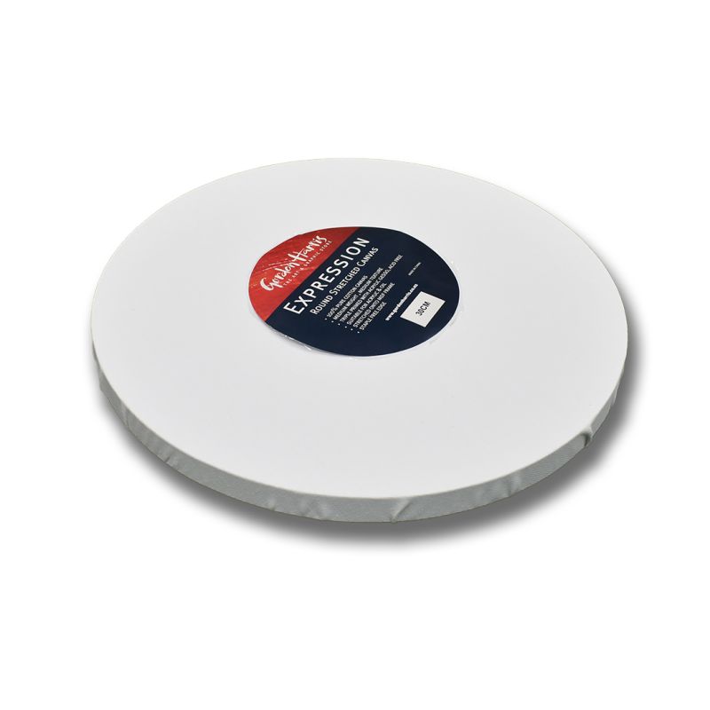 Expression Stretched Canvas Round
