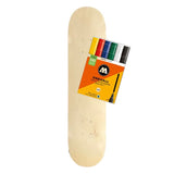 Molotow Skateboard Deck + One4All Marker Set 6