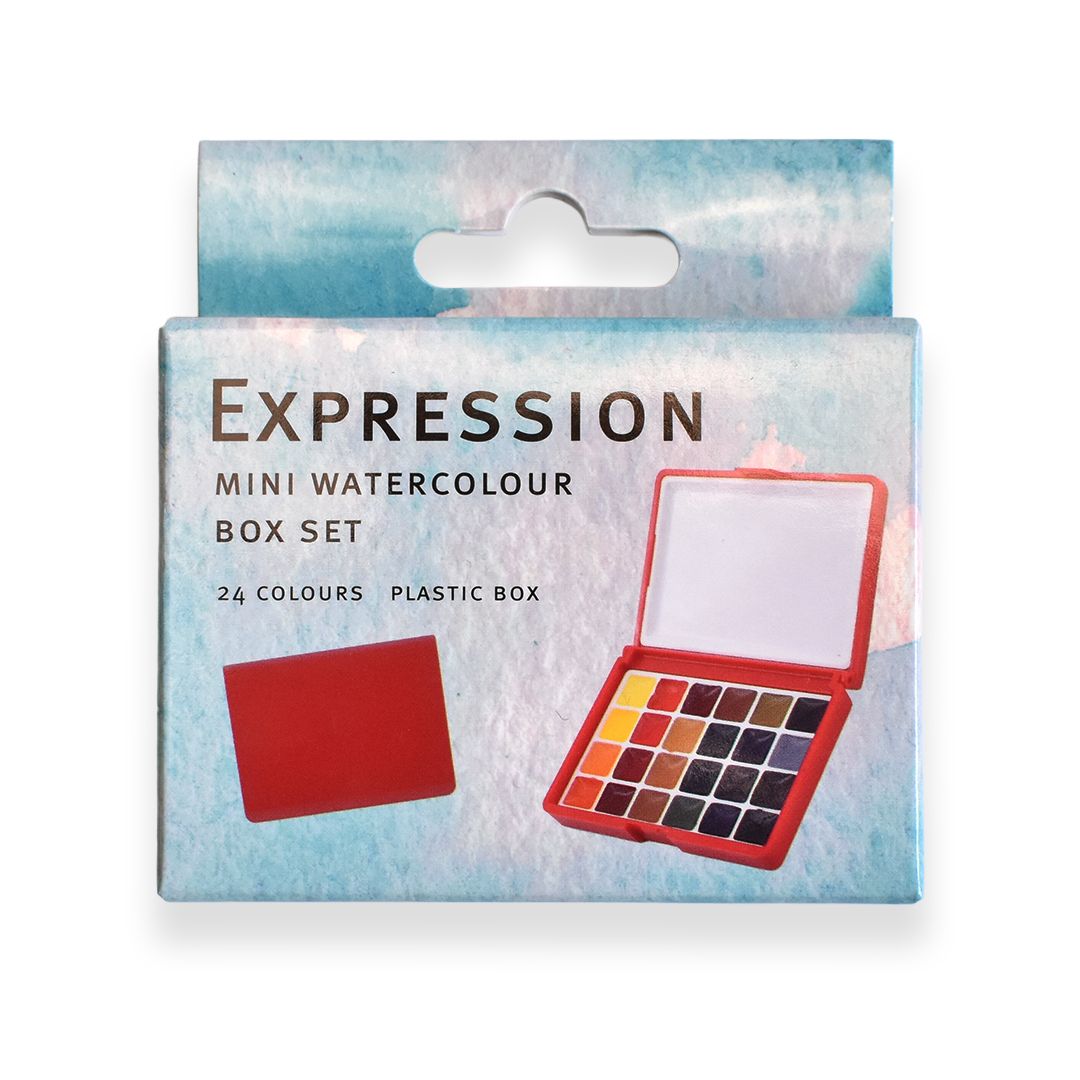Expression Box Expression Mini Watercolour Paint Plastic Box Set 24 – Gordon Harris ...