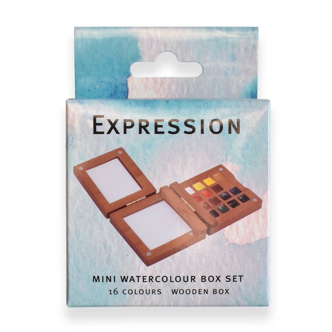 Expression Box Expression Mini Watercolour Paint Wooden Box Set 16 – Gordon Harris ...