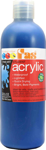 FAS STUDENT ACRYLIC COOL BLUE 500ML
