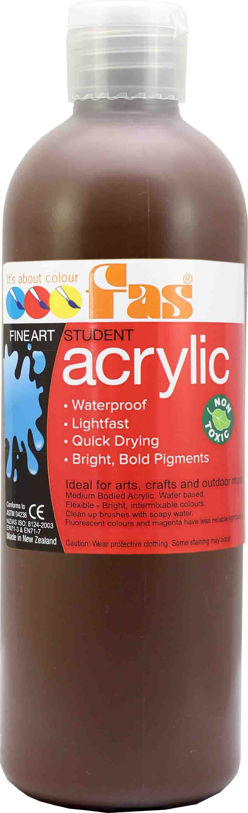 FAS STUDENT ACRYLIC BURNT SIENNA