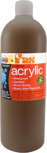 FAS STUDENT ACRYLIC RAW UMBER 1L