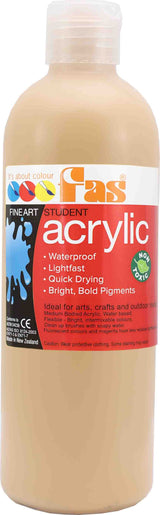 FAS STUDENT ACRYLIC BEIGE 500ML