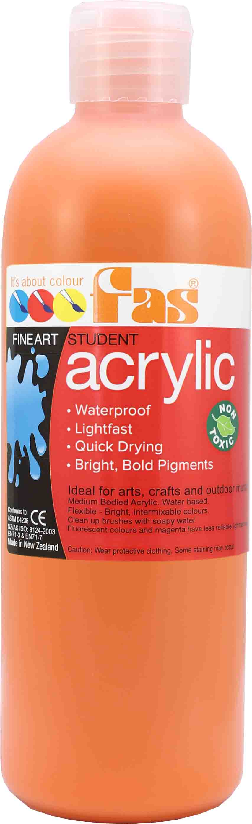 FAS STUDENT ACRYLIC ORANGE
