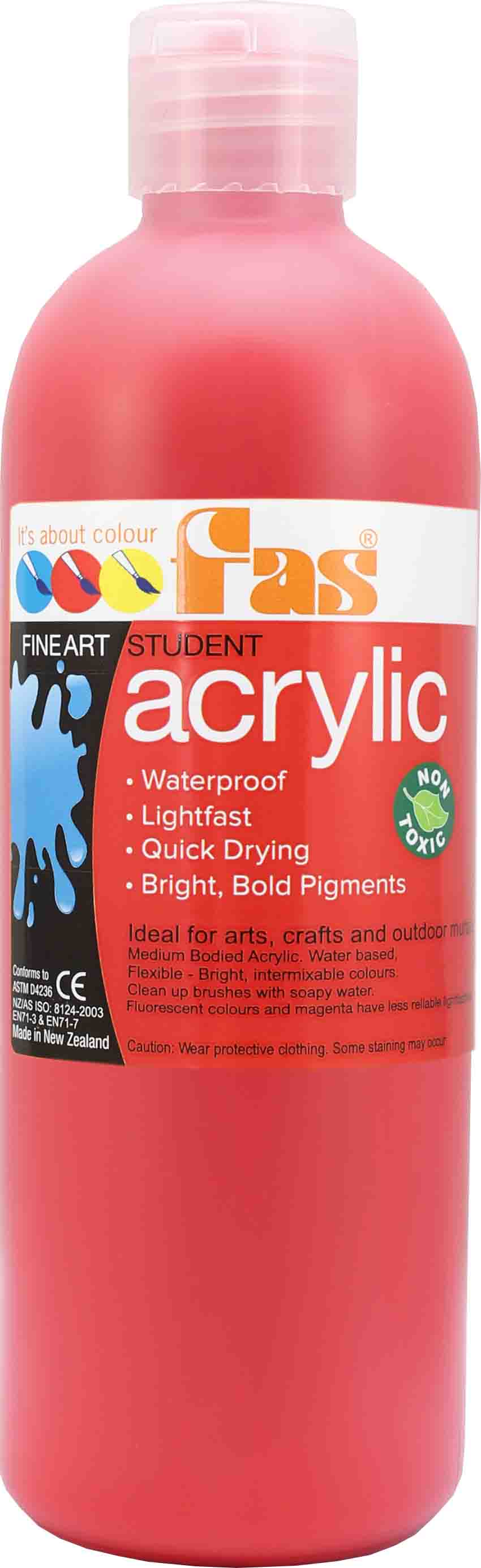 FAS STUDENT ACRYLIC WARM RED