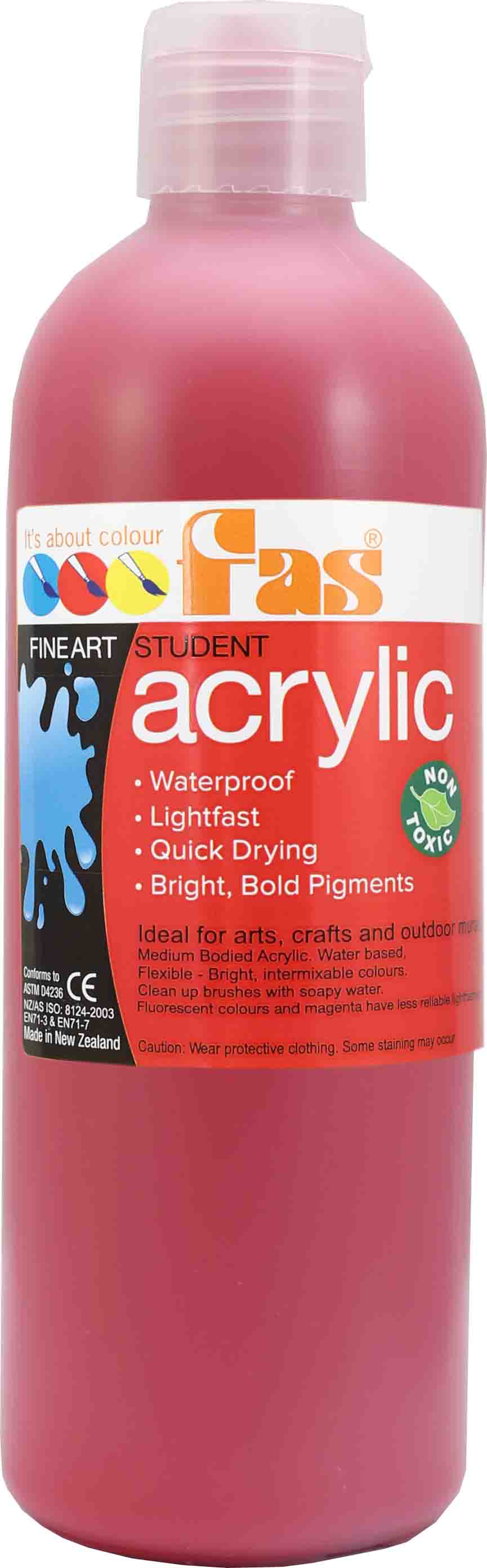 FAS STUDENT ACRYLIC COOL RED