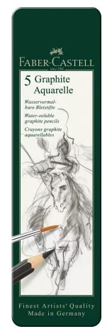 Faber Castell 9000 Aquarelle Graphite Pencil Set 5