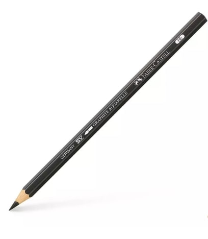 Faber Castell 9000 Aquarelle Graphite Pencil 6B