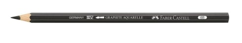 Faber Castell 9000 Aquarelle Graphite Pencil 6B