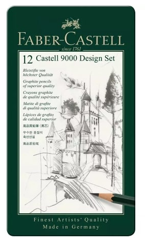 Faber Castell 9000 Graphite Pencil Design Set 12 SET