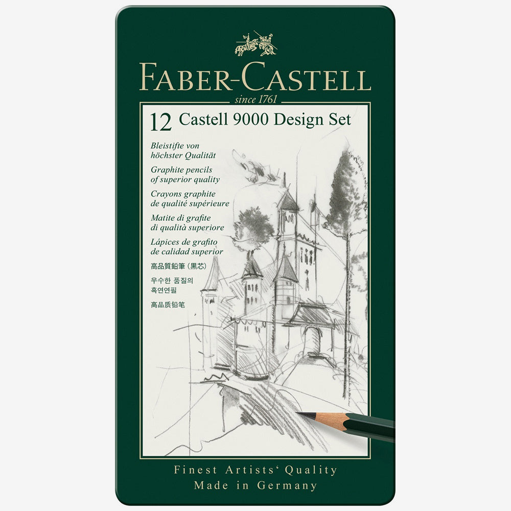 Faber Castell 9000 Graphite Pencil Design Set 12